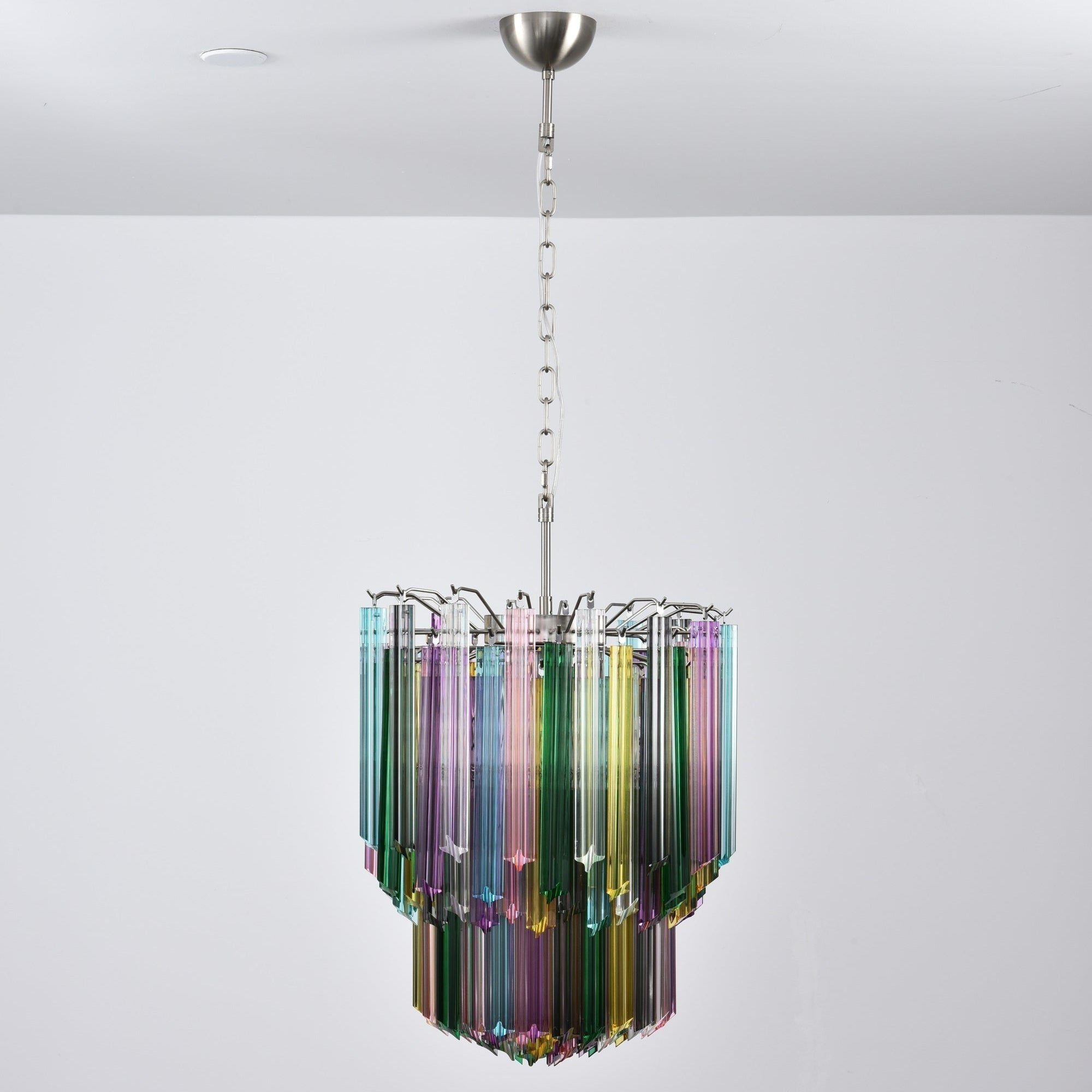 Aurora Chandelier Murano Glass Colorful Prism - Neutralighting