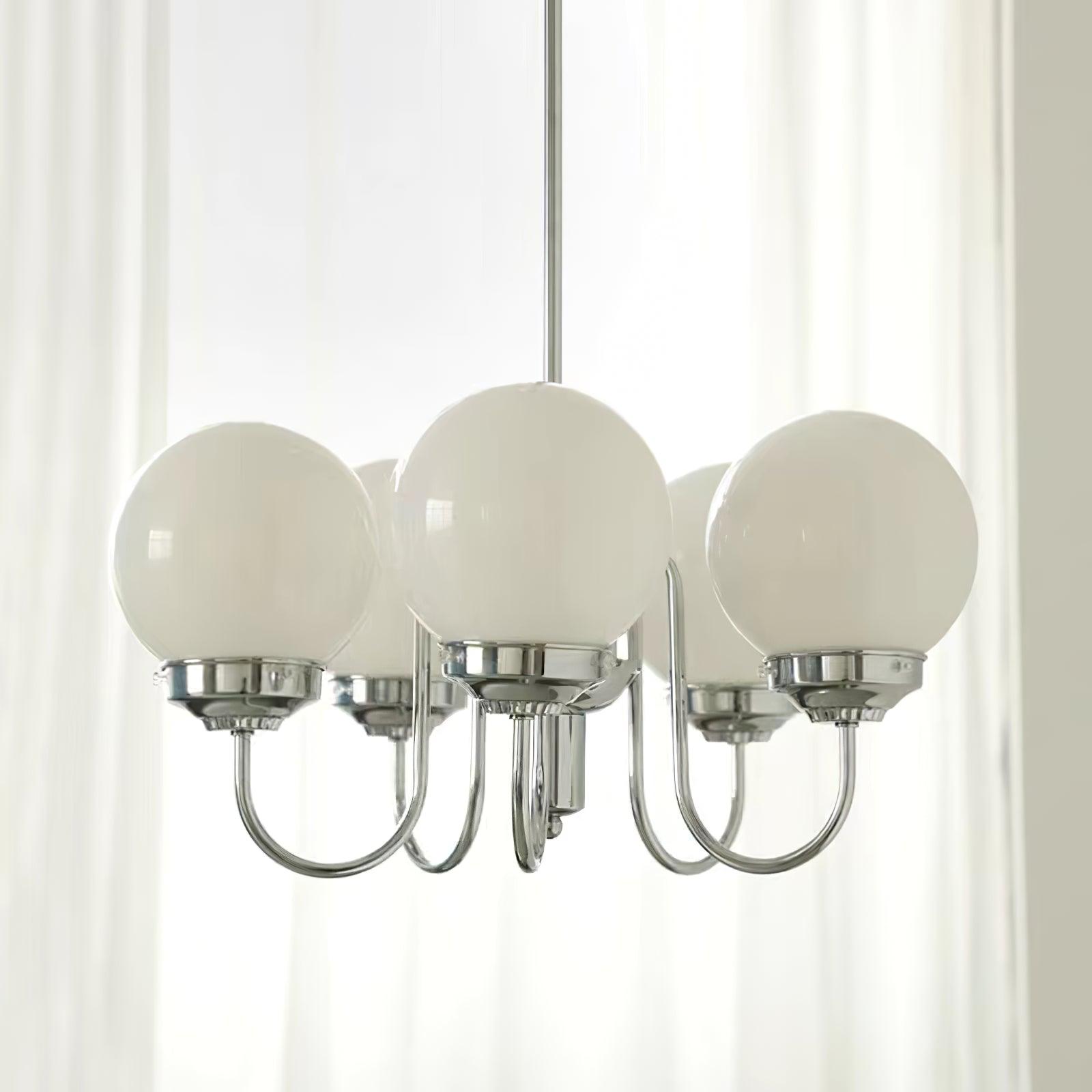 Lustra Kronleuchter Globe Chrom Vintage-Letslighting