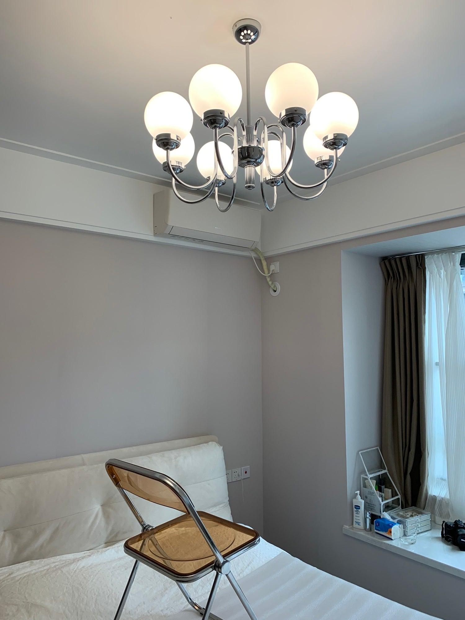 Lustra Kronleuchter Globe Chrom Vintage-Letslighting