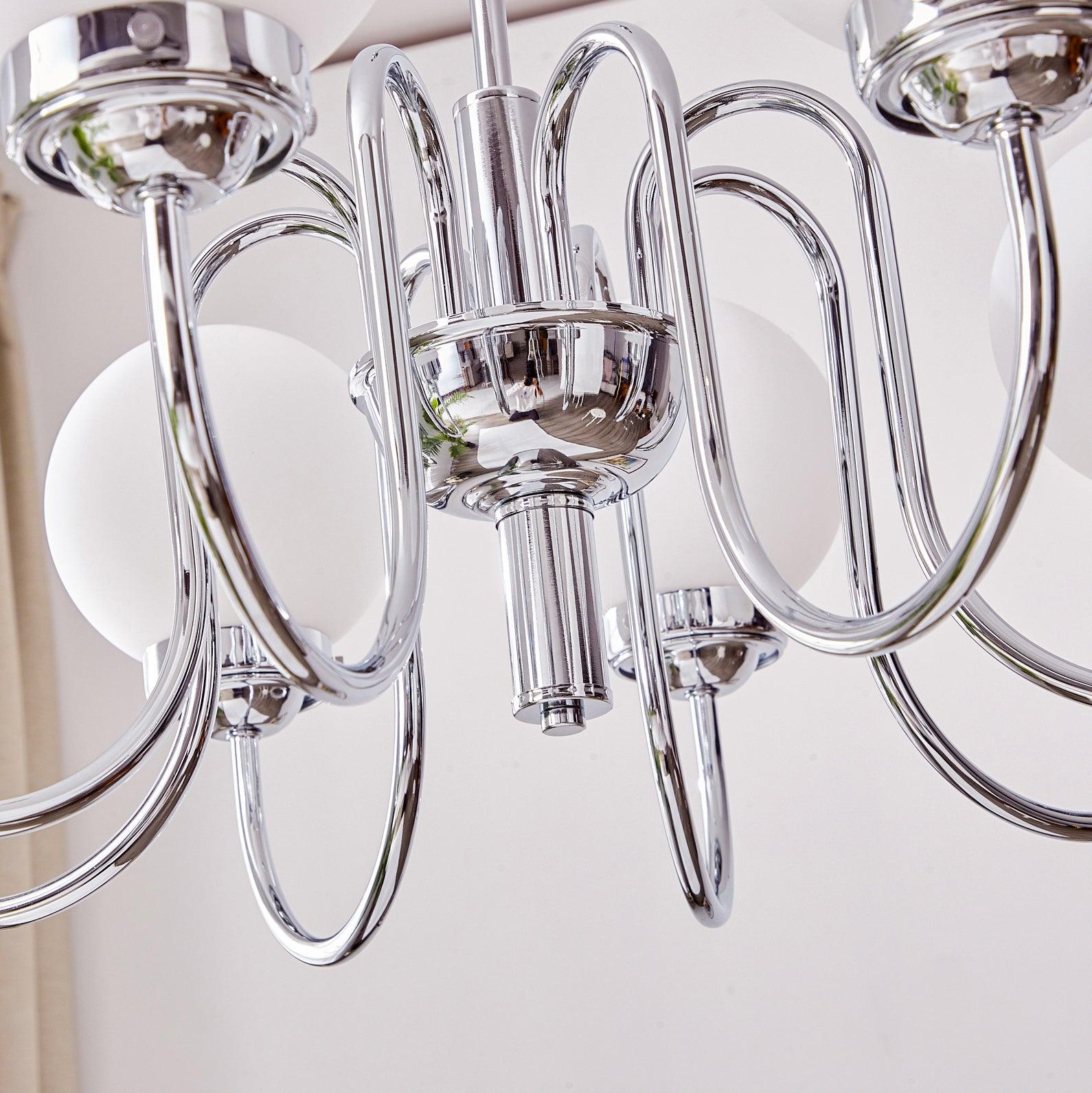 Lustra Kronleuchter Globe Chrom Vintage-Letslighting