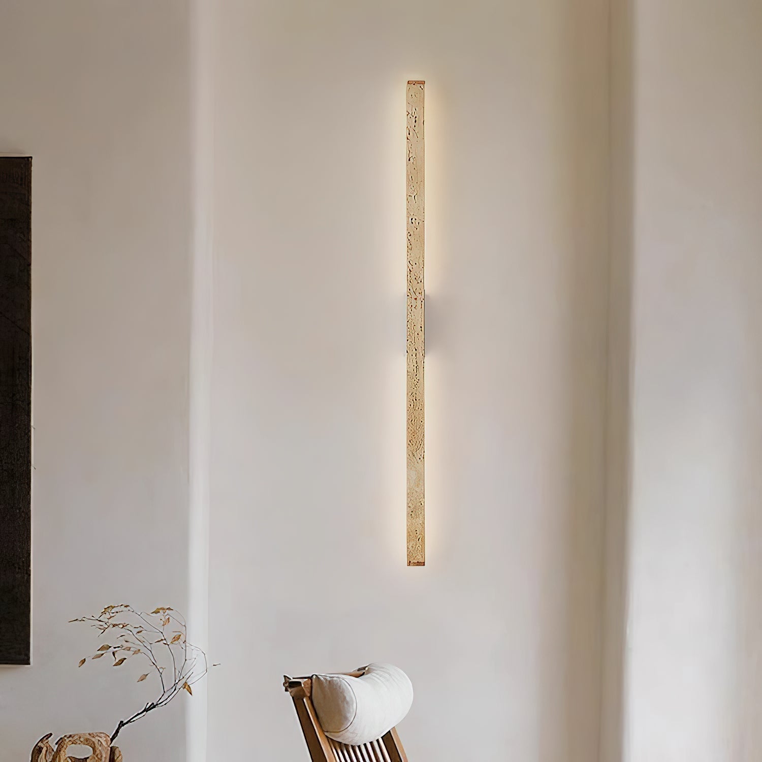 Vivyna Modern Minimalist Travertine Wall Lamp - Letslighting