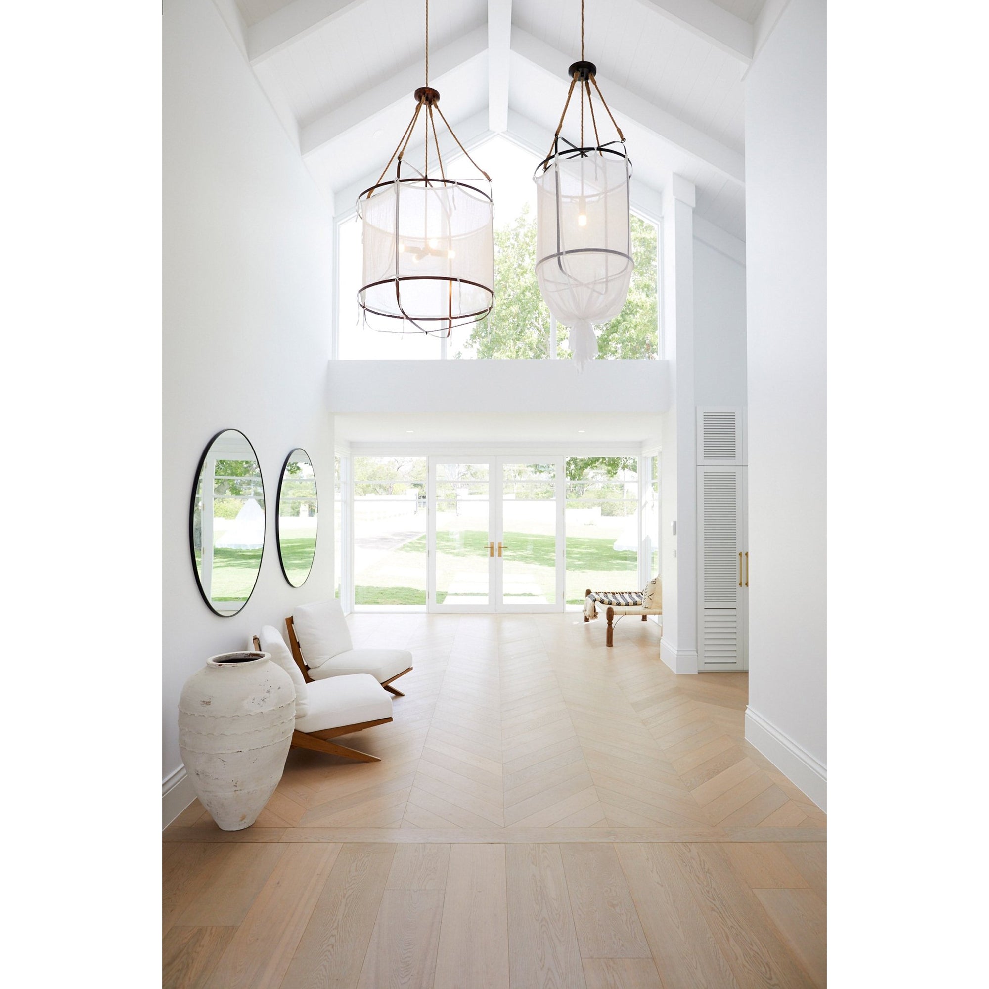 Erina Minimalistischer Moderner Leinen-Kronleuchter-Letslighting
