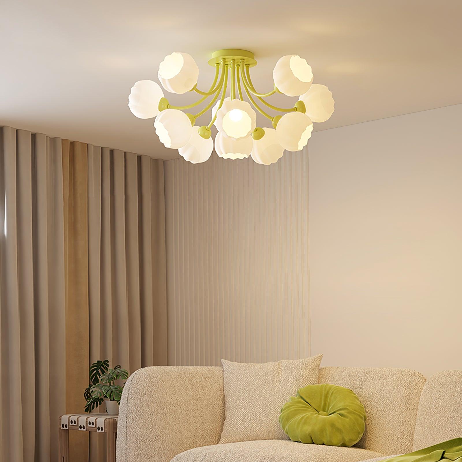 Zenorarae Elegance Matcha Glas Deckenleuchte-Letslighting
