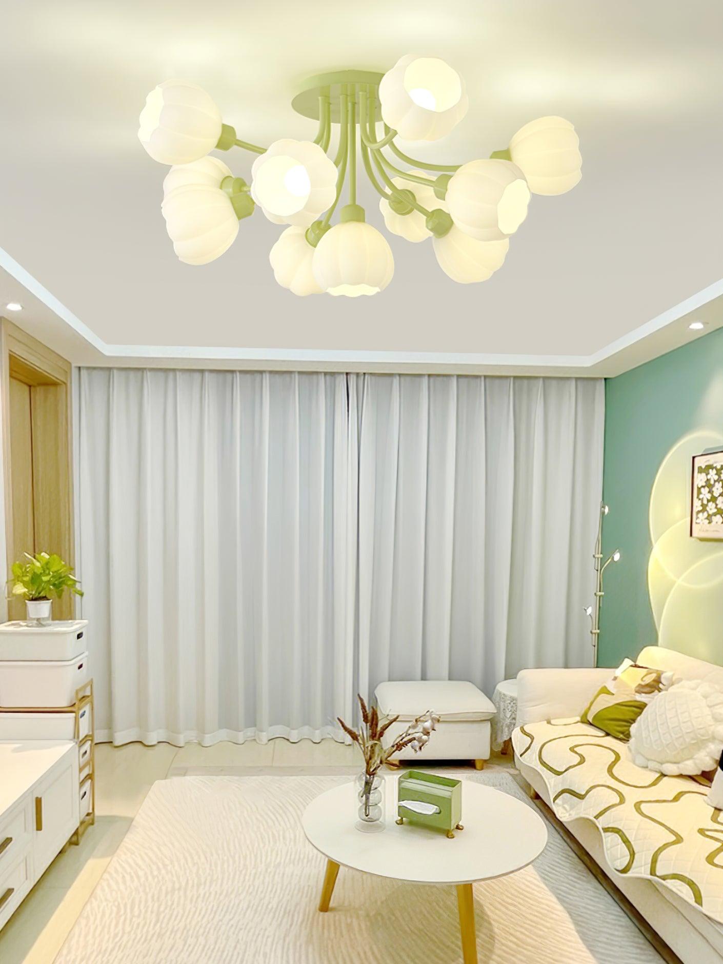 Zenorarae Elegance Matcha Glas Deckenleuchte-Letslighting
