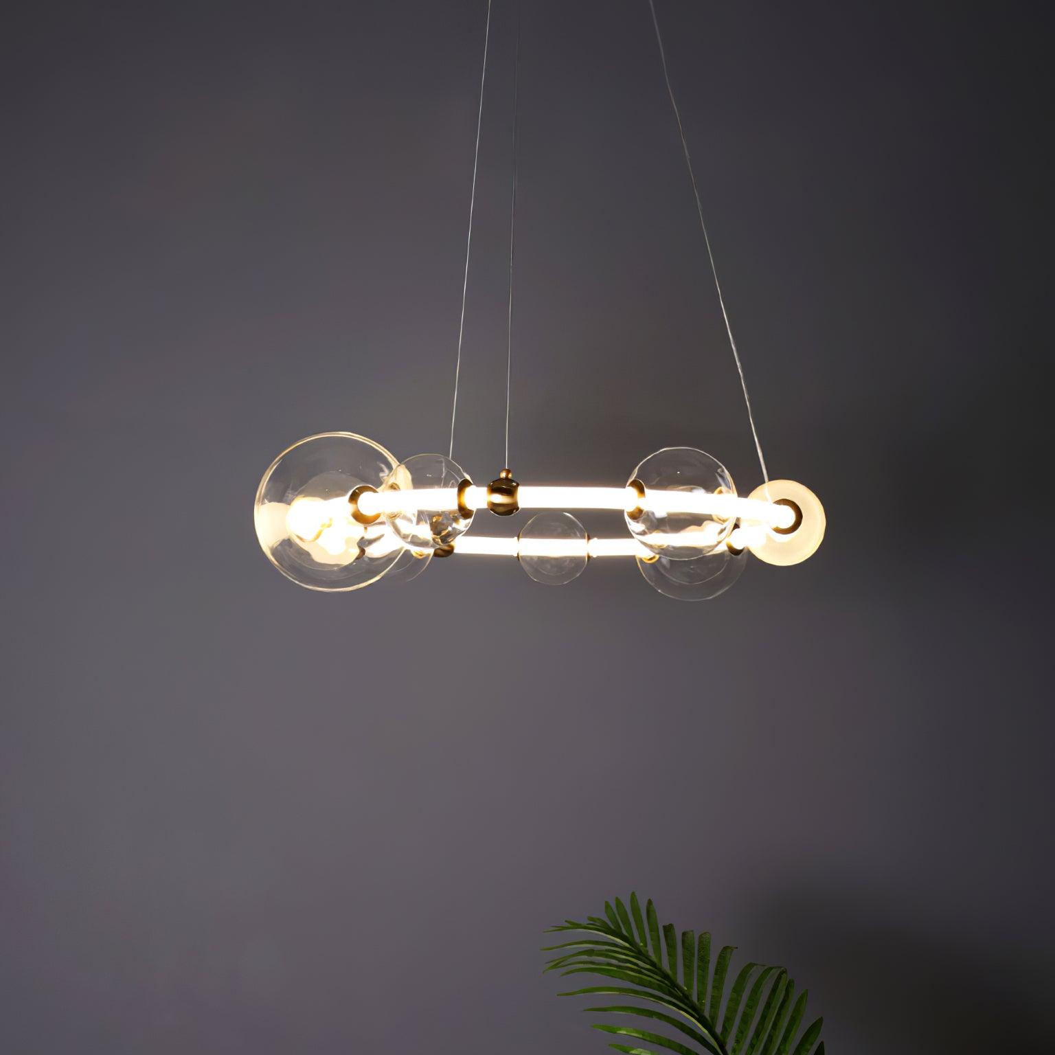 Lustra Kronleuchter Bubble Clear Ring Minimalist-Letslighting