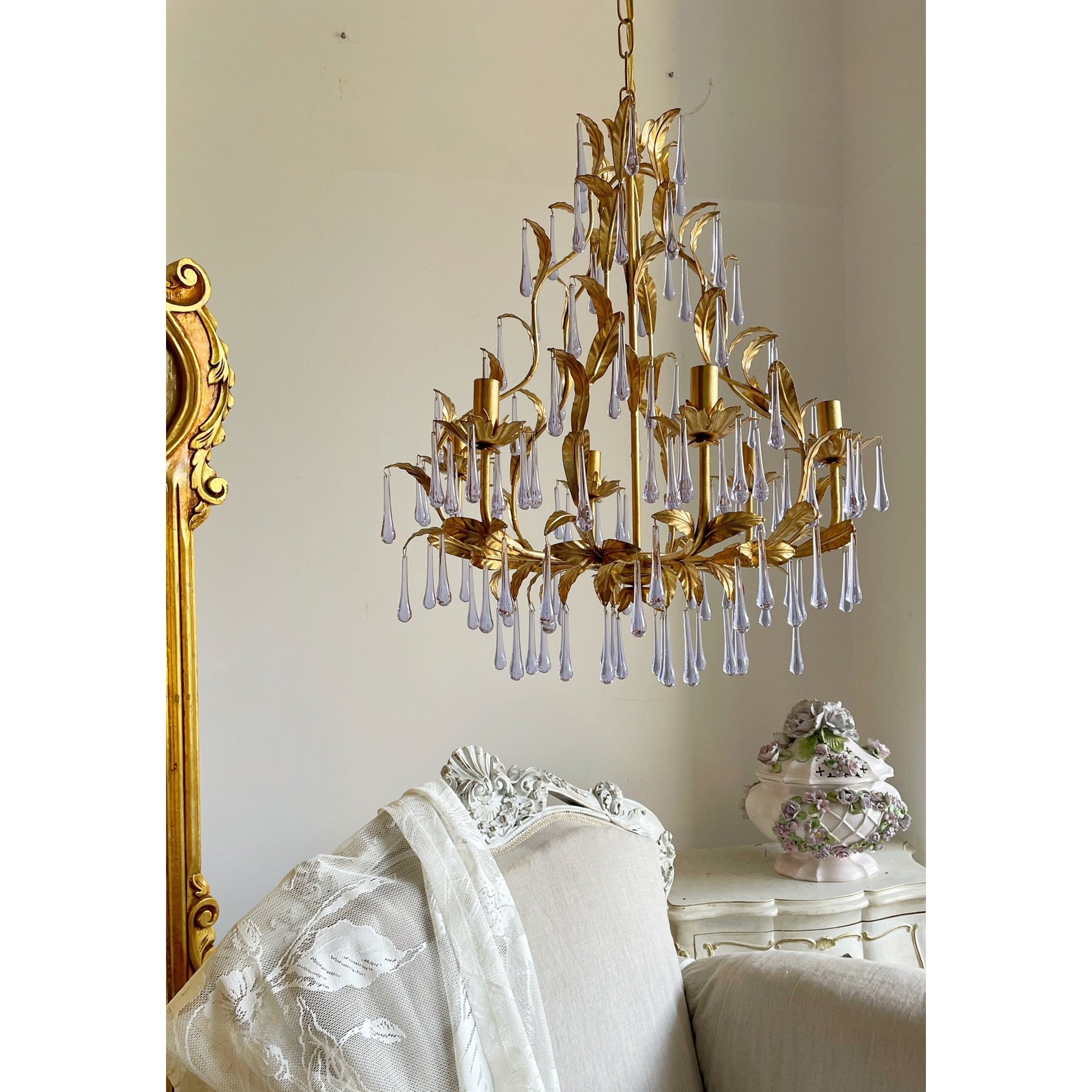 Ilvenel Postmoderner Luxus-Kronleuchter aus Violettem Glas-Letslighting