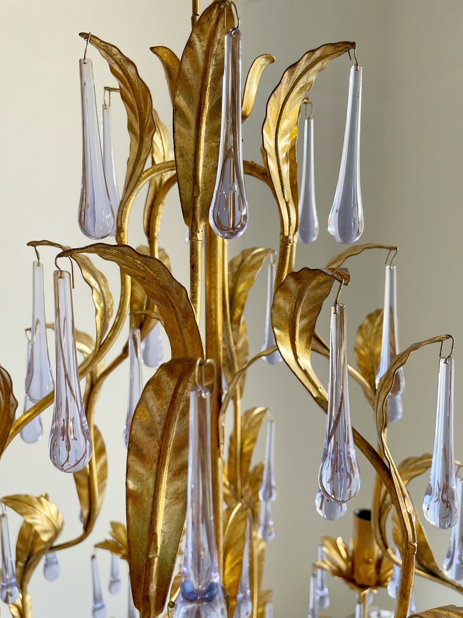 Ilvenel Postmoderner Luxus-Kronleuchter aus Violettem Glas-Letslighting