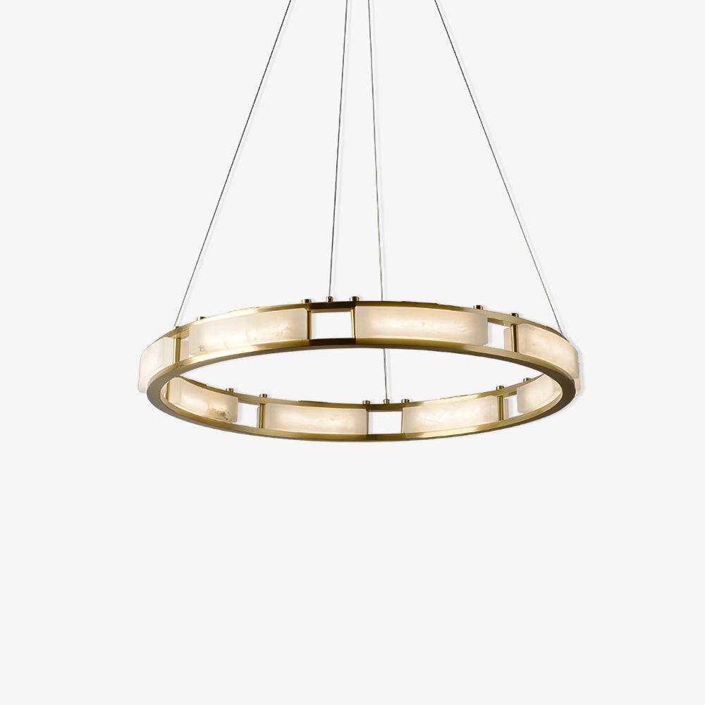 Symiria Luxury Alabaster Ring Pendant Light - Neutralighting