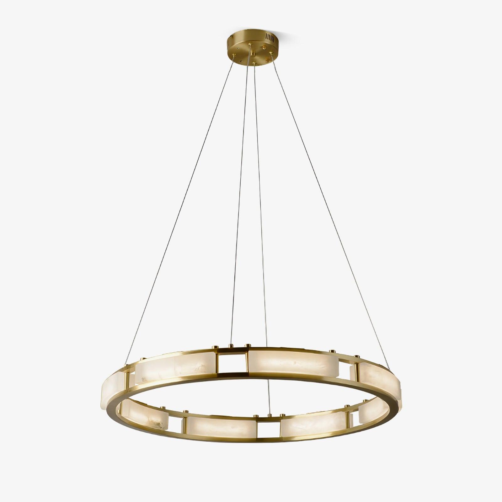 Symiria Luxury Alabaster Ring Pendant Light - Neutralighting