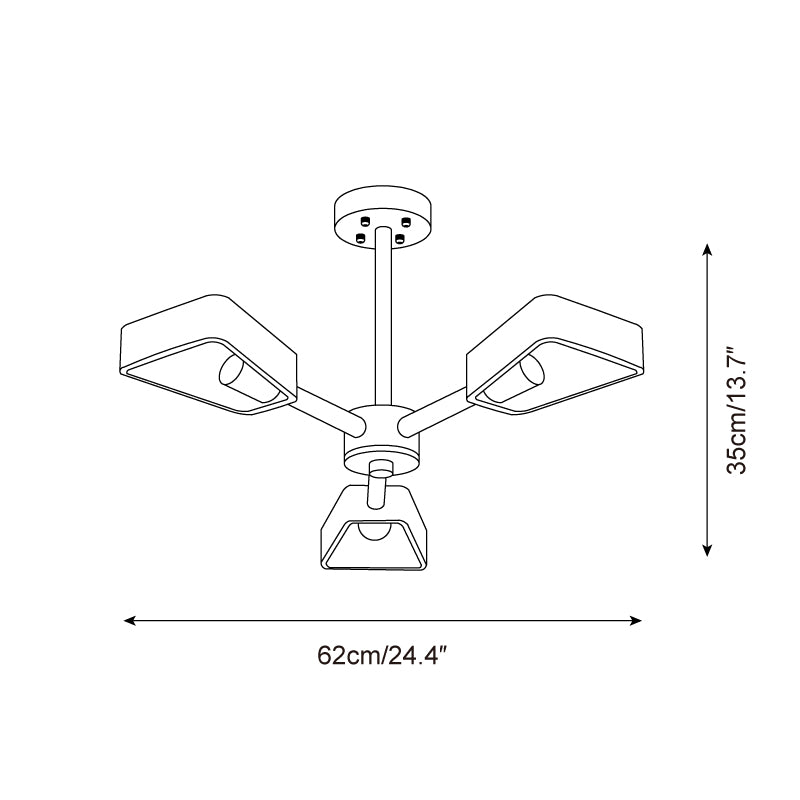 Feyno Travertine & Wood Ceiling Light - Letslighting