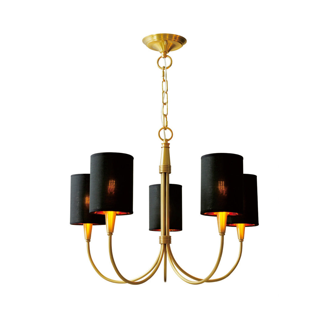 Armira Vintage Industrieller Stoff-Kronleuchter-Letslighting