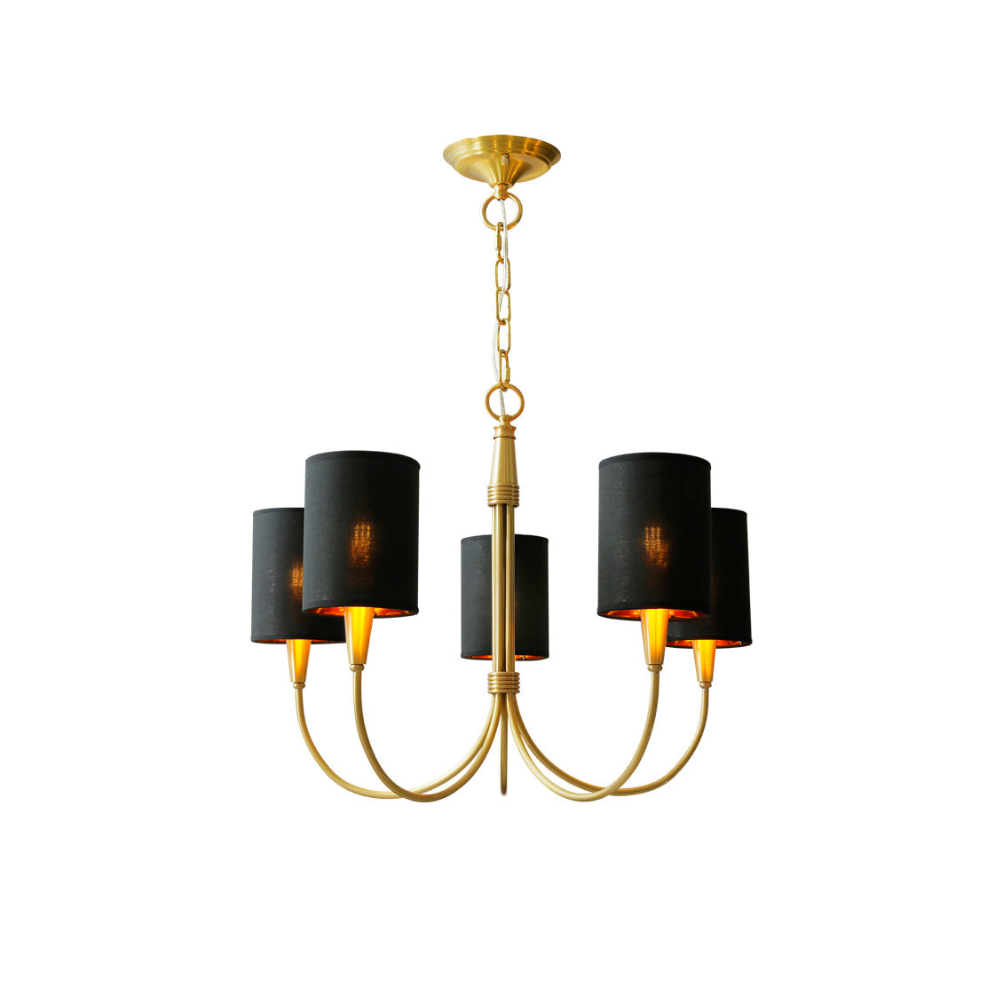 Armira Vintage Industrieller Stoff-Kronleuchter-Letslighting