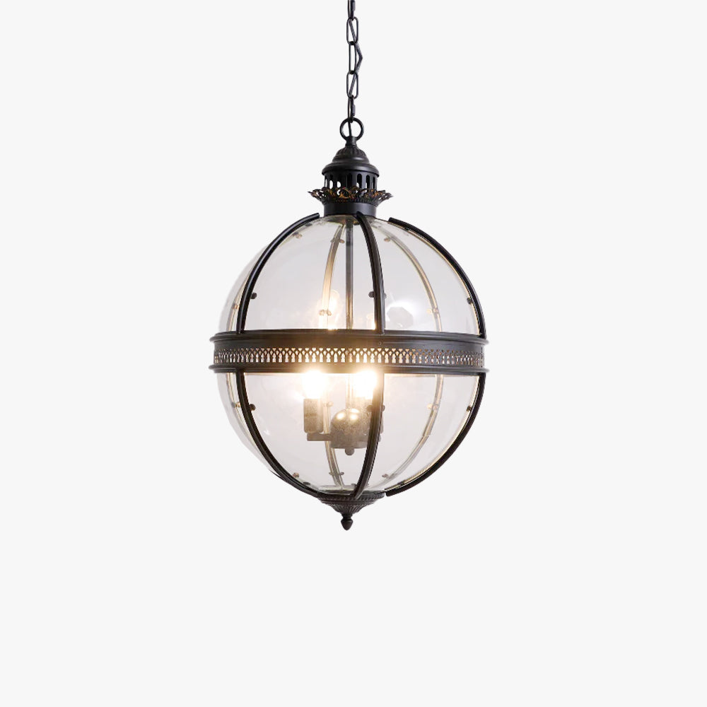 Edward Retro Pendelleuchte aus Glas
