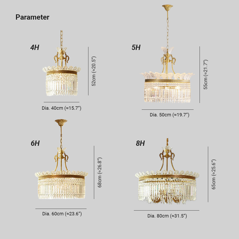 Miles Luxuriöser Kronleuchter im French-Empire-Landhausstil