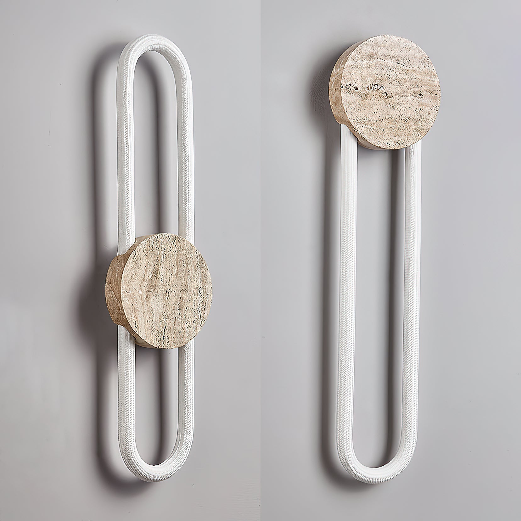 Avynor Modern Minimalist Travertine Wall Lamp - Letslighting