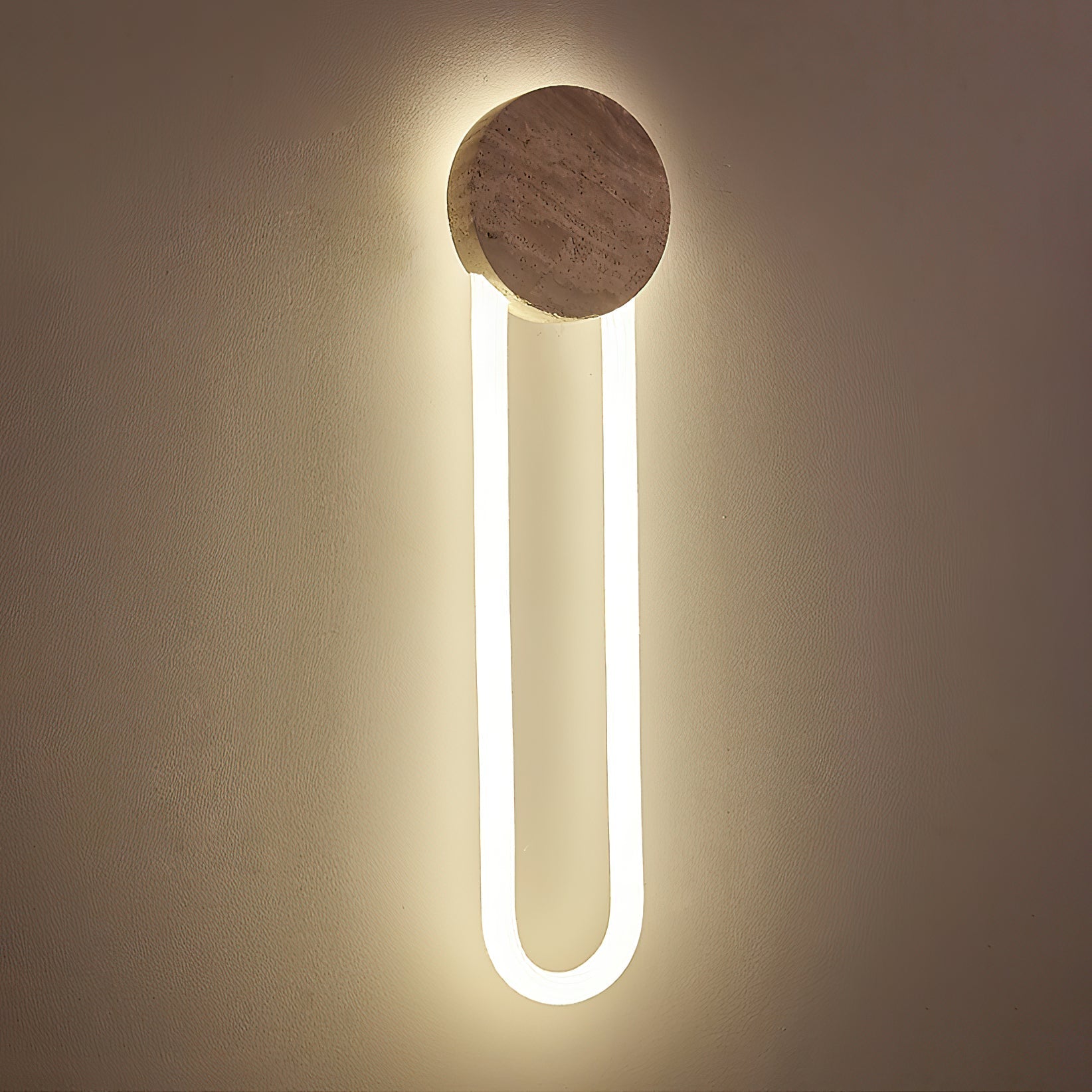 Avynor Modern Minimalist Travertine Wall Lamp - Letslighting