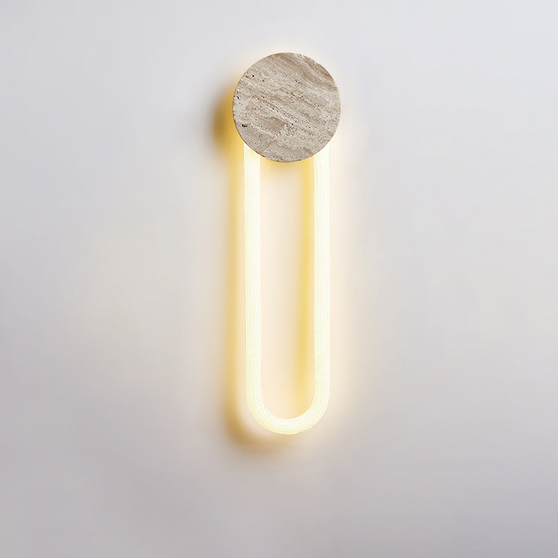 Avynor Modern Minimalist Travertine Wall Lamp - Letslighting