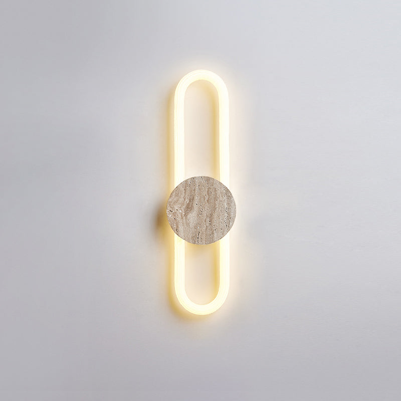 Avynor Modern Minimalist Travertine Wall Lamp - Letslighting