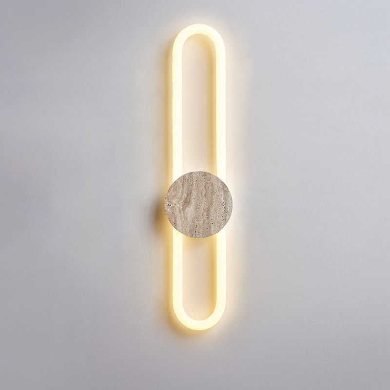 Avynor Modern Minimalist Travertine Wall Lamp - Letslighting