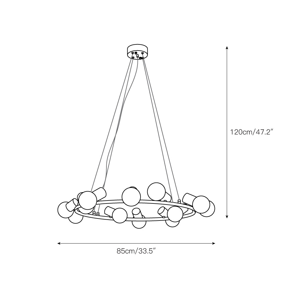 Nyphaiel Postmodern Luxury Alabaster Chandelier - Letslighting