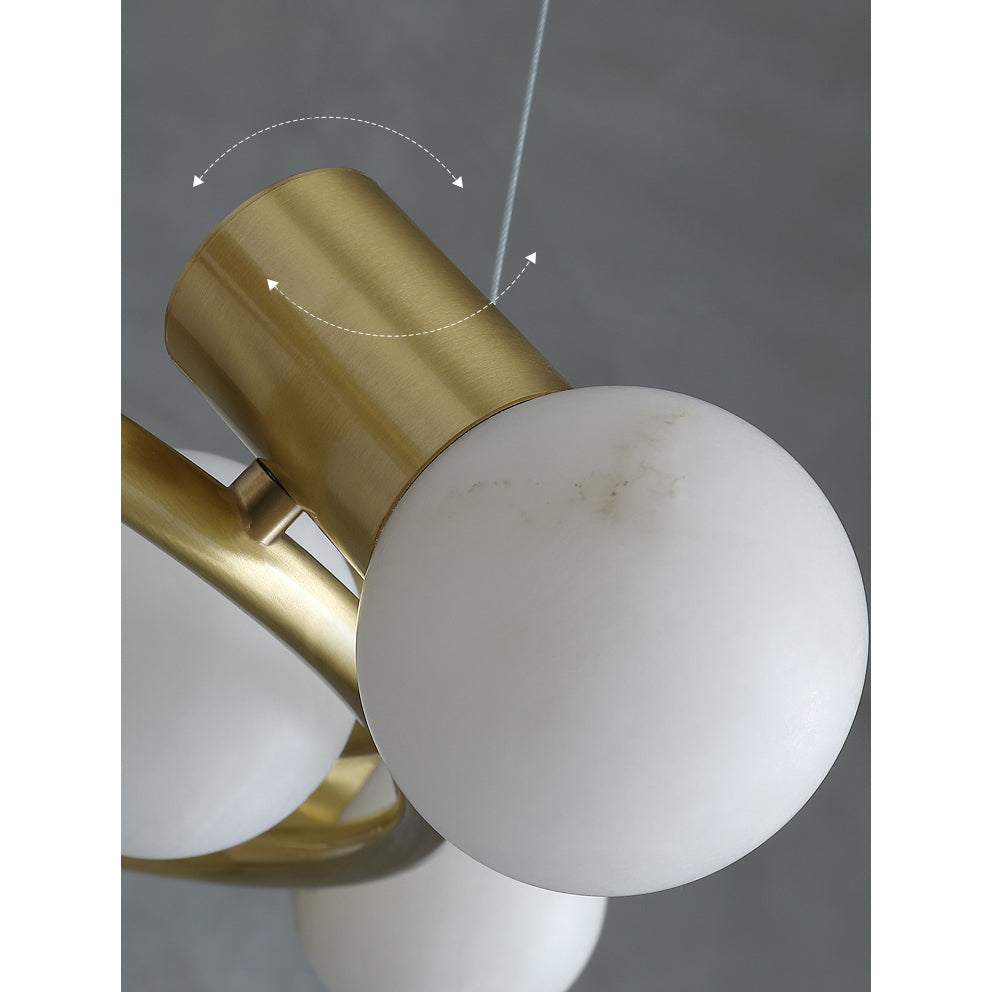 Nyphaiel Postmodern Luxury Alabaster Chandelier - Letslighting