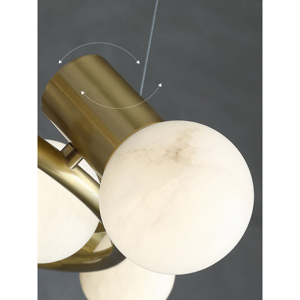 Nyphaiel Postmodern Luxury Alabaster Chandelier - Letslighting