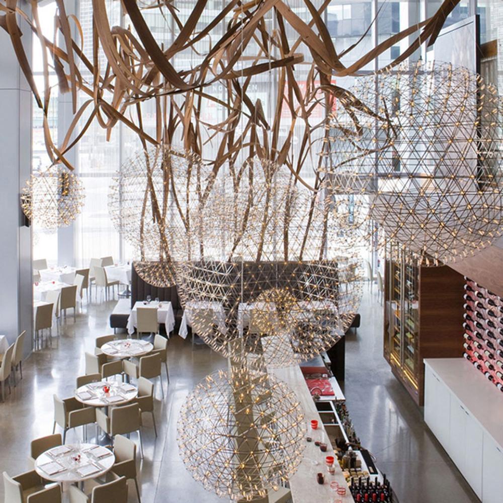 Silver Spark Ball Pendant Light - Blowlighting