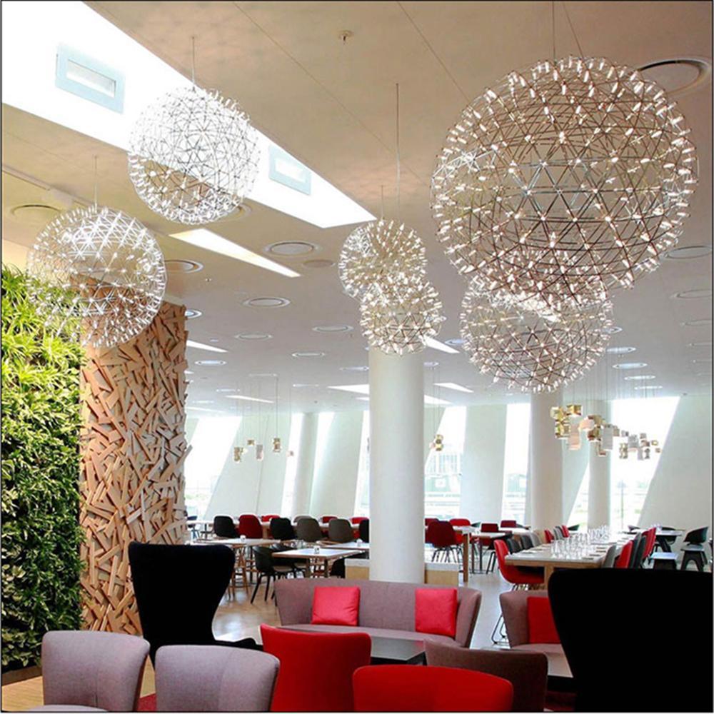 Silver Spark Ball Pendant Light - Blowlighting
