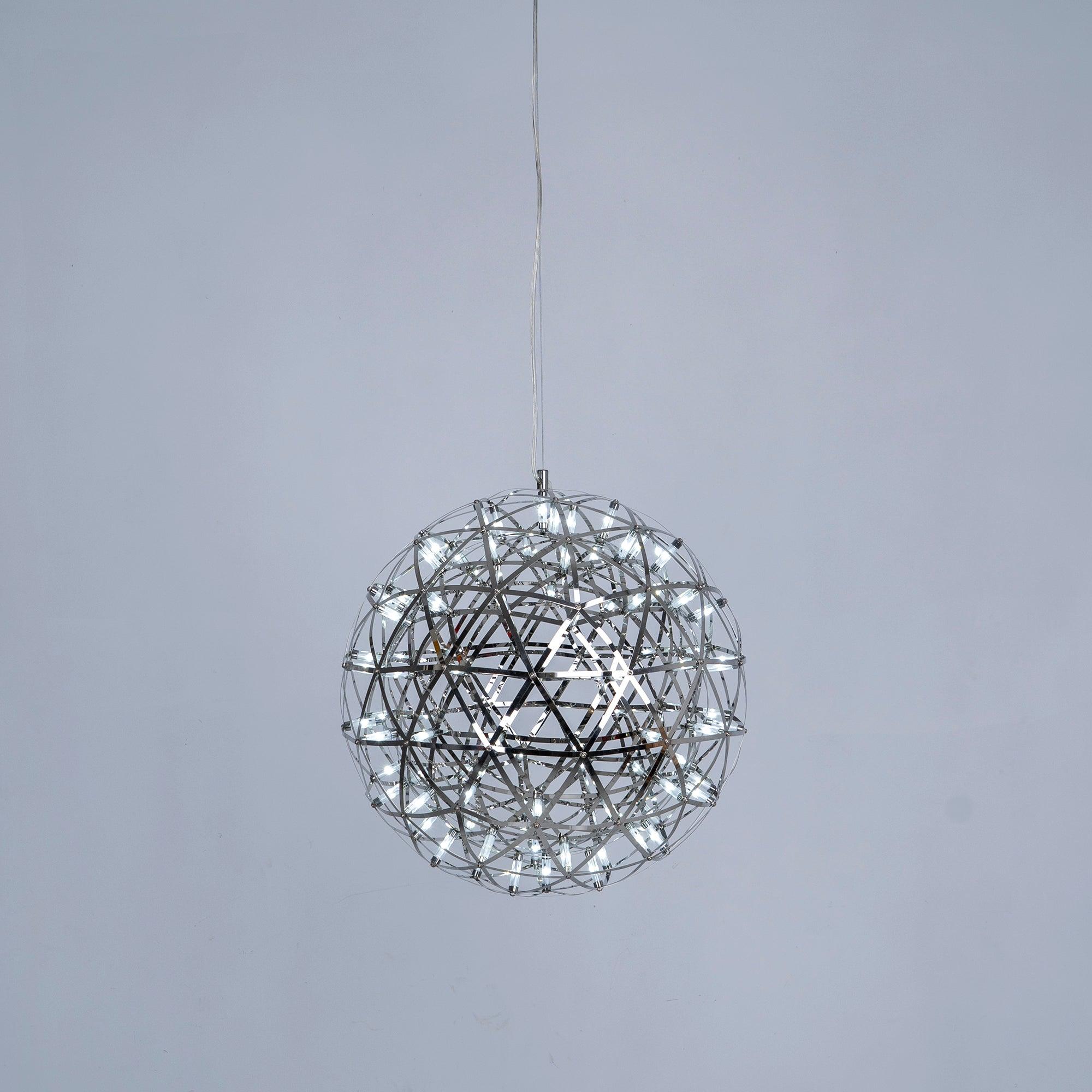Silver Spark Ball Pendant Light - Blowlighting
