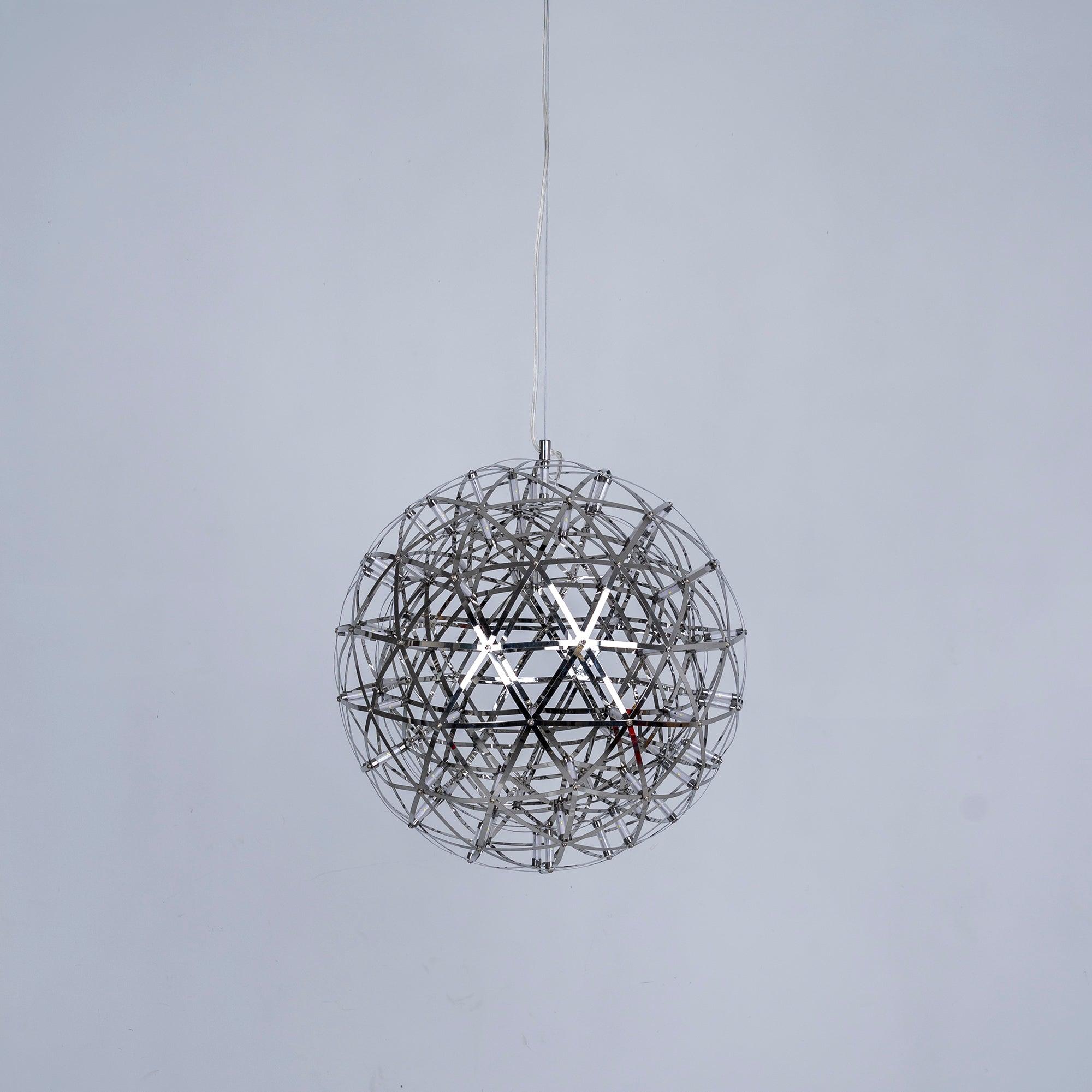 Silver Spark Ball Pendant Light - Blowlighting
