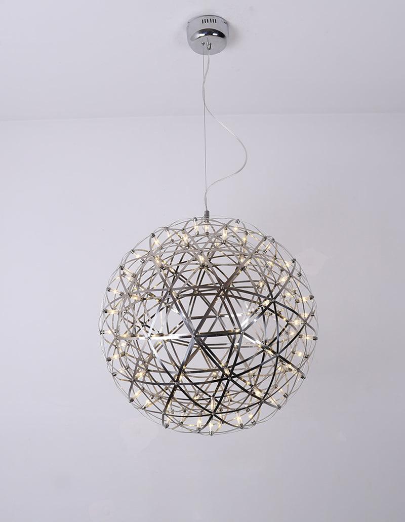 Silver Spark Ball Pendant Light - Blowlighting