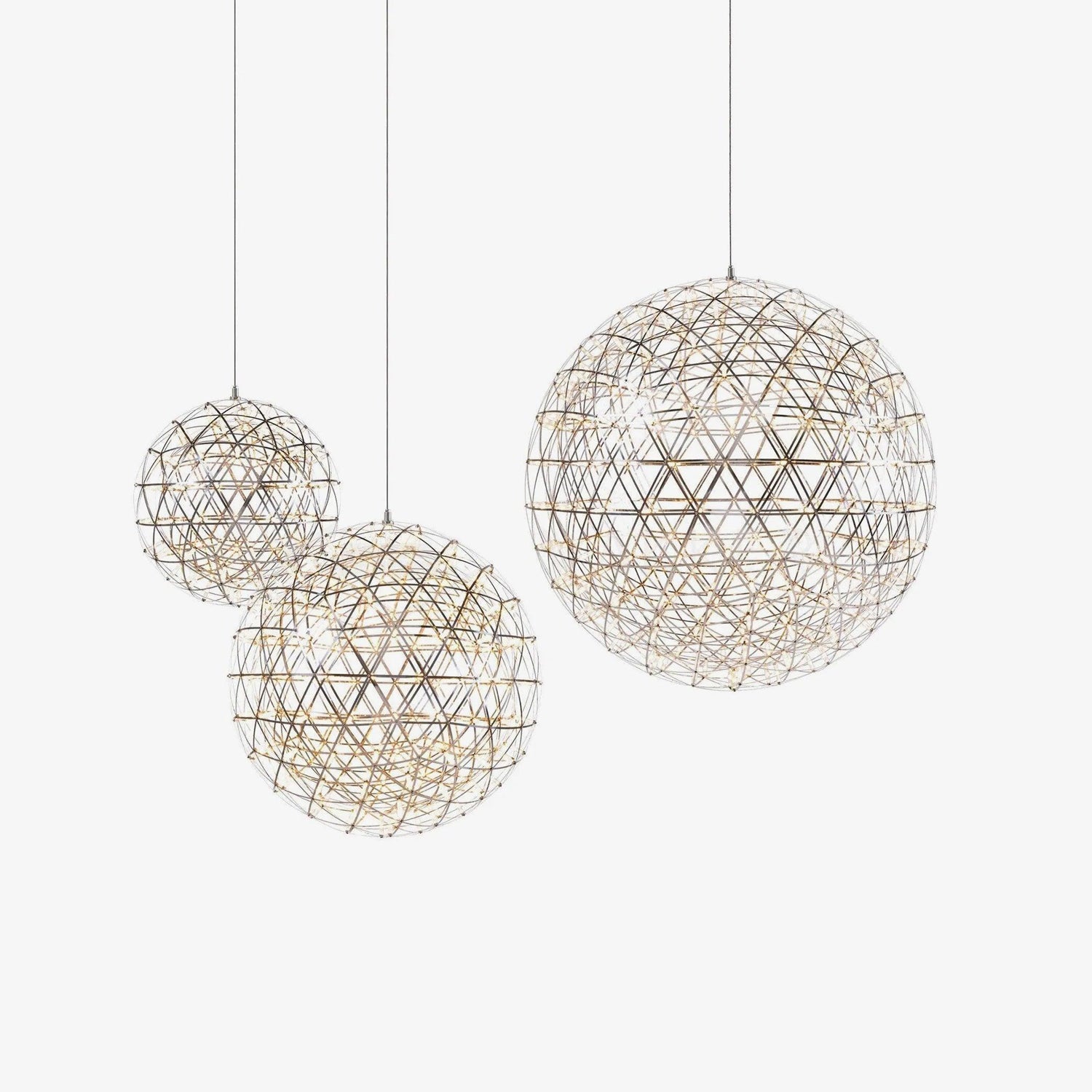 Silver Spark Ball Pendant Light - Blowlighting