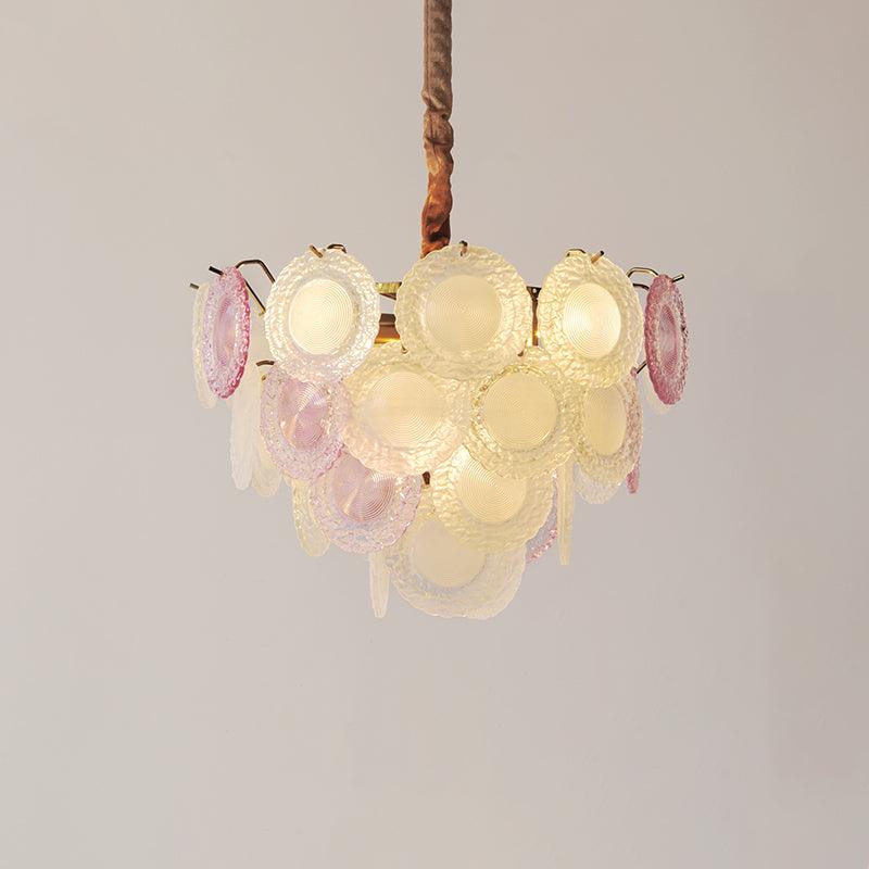 Lustra Kronleuchter Glasscheibe Geschichtet Verspielt-Letslighting