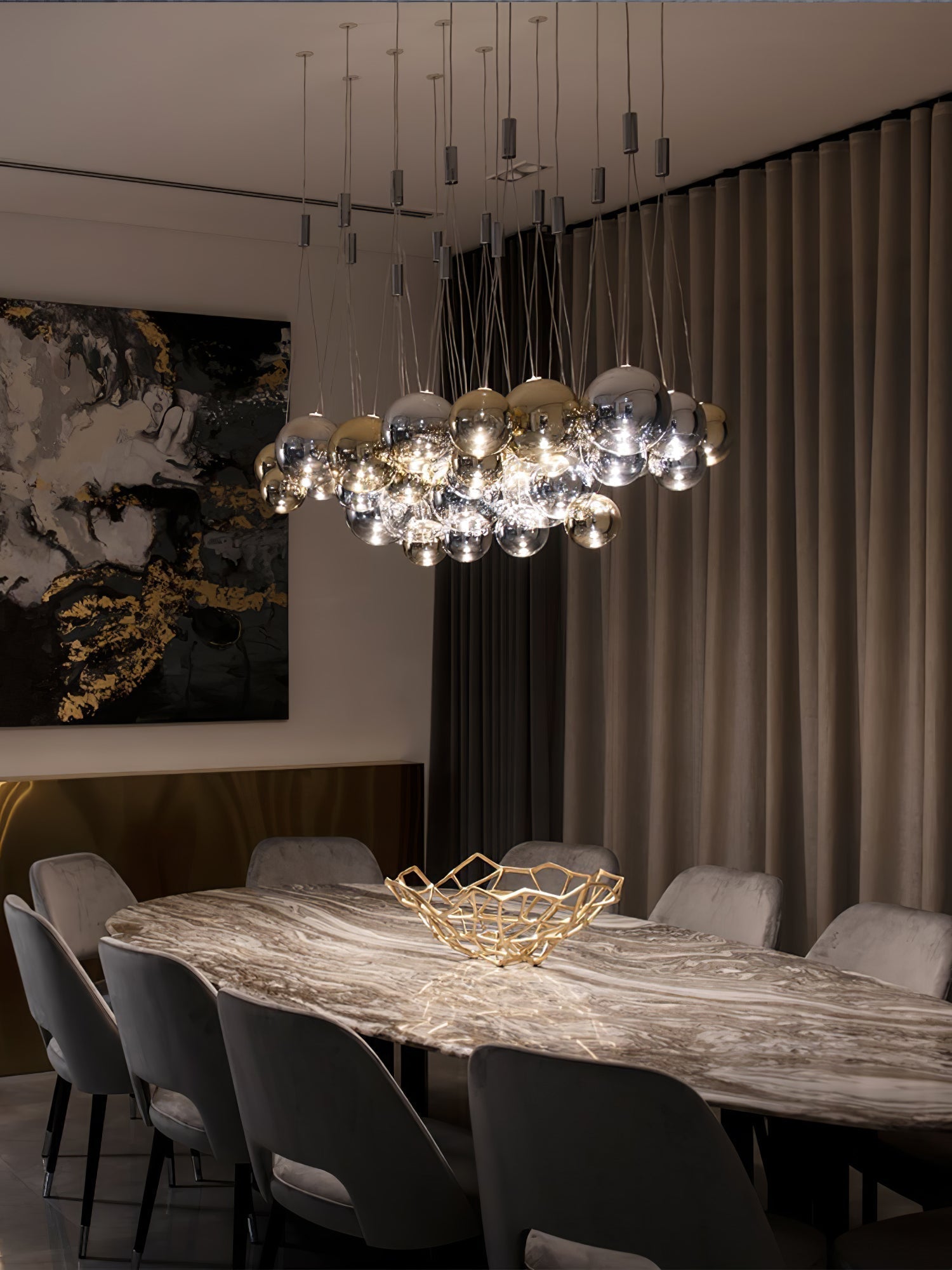Thalirce Luxus-Pendelleuchte aus Glas-Letslighting