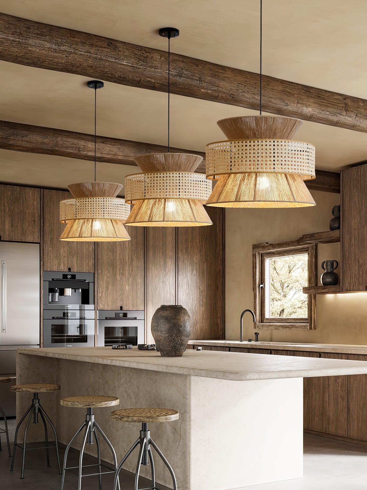 Aria Bohemian Bambus Pendelleuchte-Letslighting