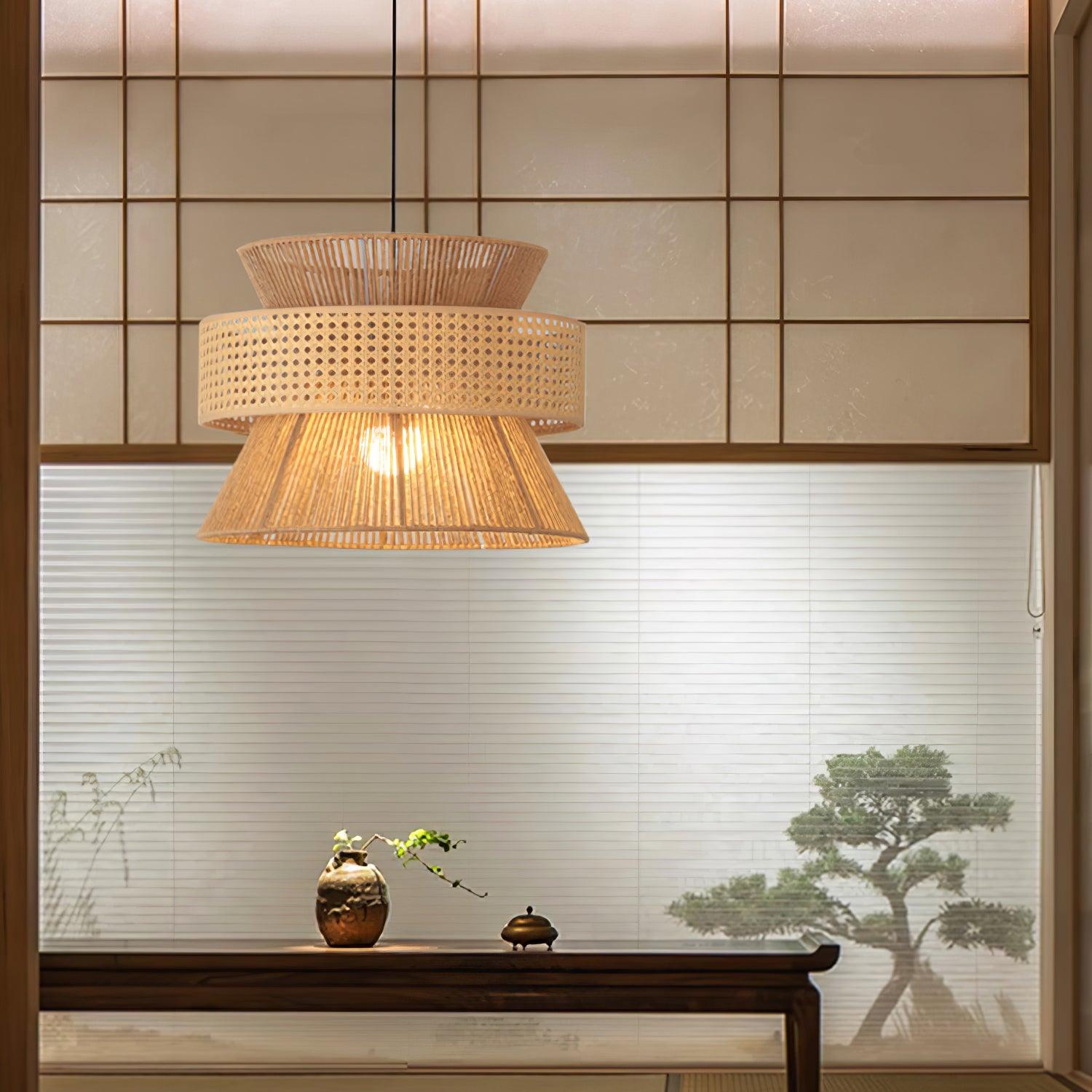 Aria Bohemian Bambus Pendelleuchte-Letslighting