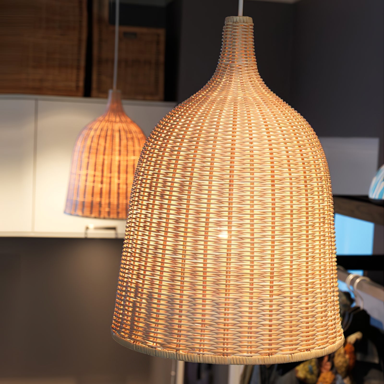 Willow Rustikal Rattan Pendelleuchte Leuchte-Letslighting