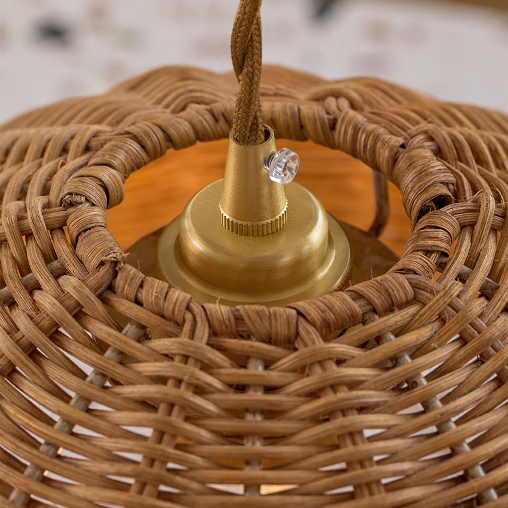 Piper Natürliche Minimalistische Rattan-Pendelleuchte-Letslighting