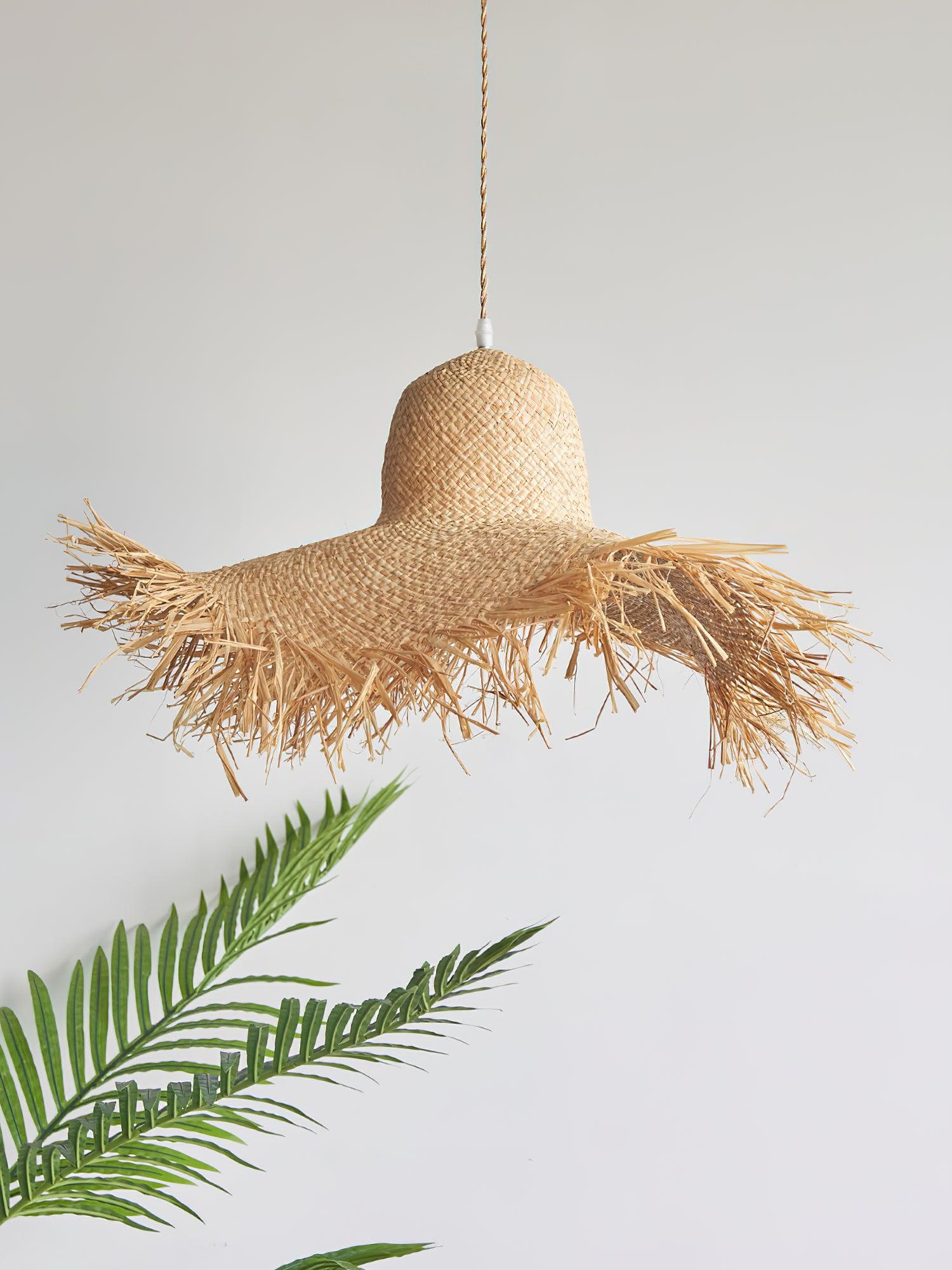 Zephyran Rattan Vintage Pendelleuchte-Letslighting