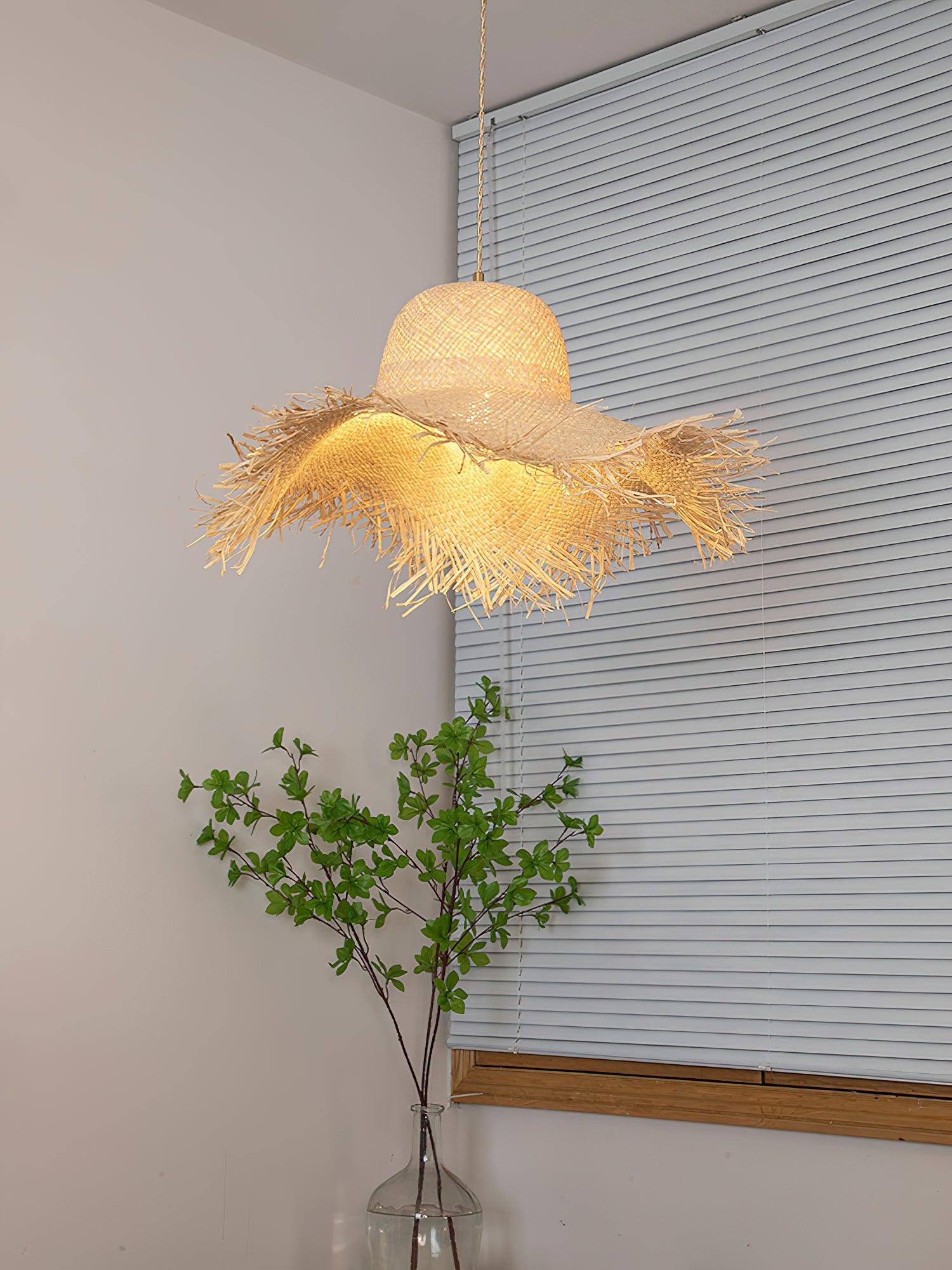 Zephyran Rattan Vintage Pendelleuchte-Letslighting