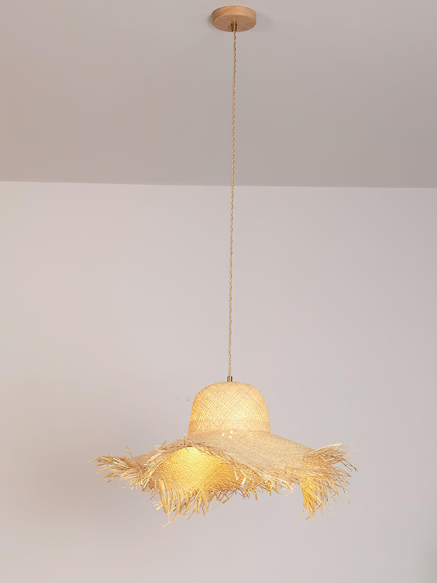Zephyran Rattan Vintage Pendelleuchte-Letslighting