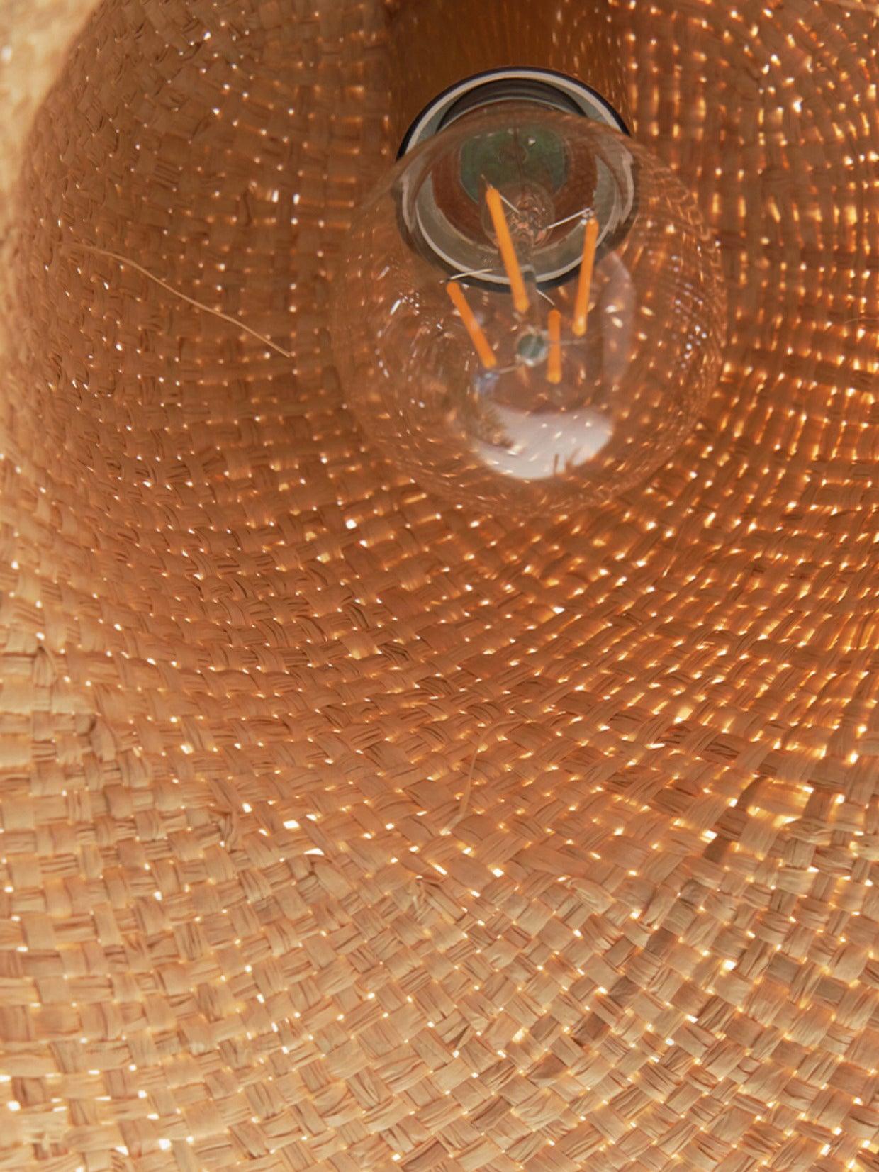 Zephyran Rattan Vintage Pendelleuchte-Letslighting