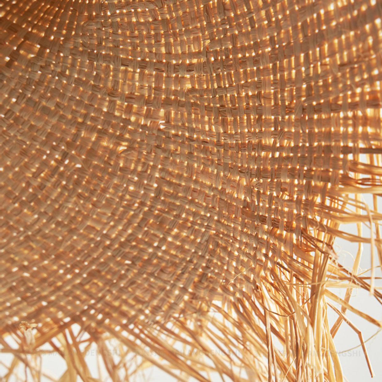 Zephyran Rattan Vintage Pendelleuchte-Letslighting