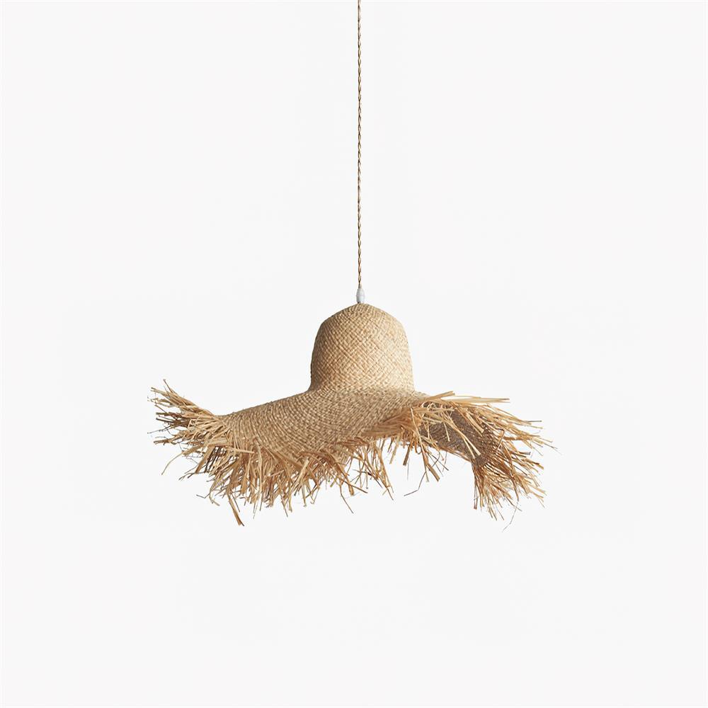 Zephyran Rattan Vintage Pendelleuchte-Letslighting