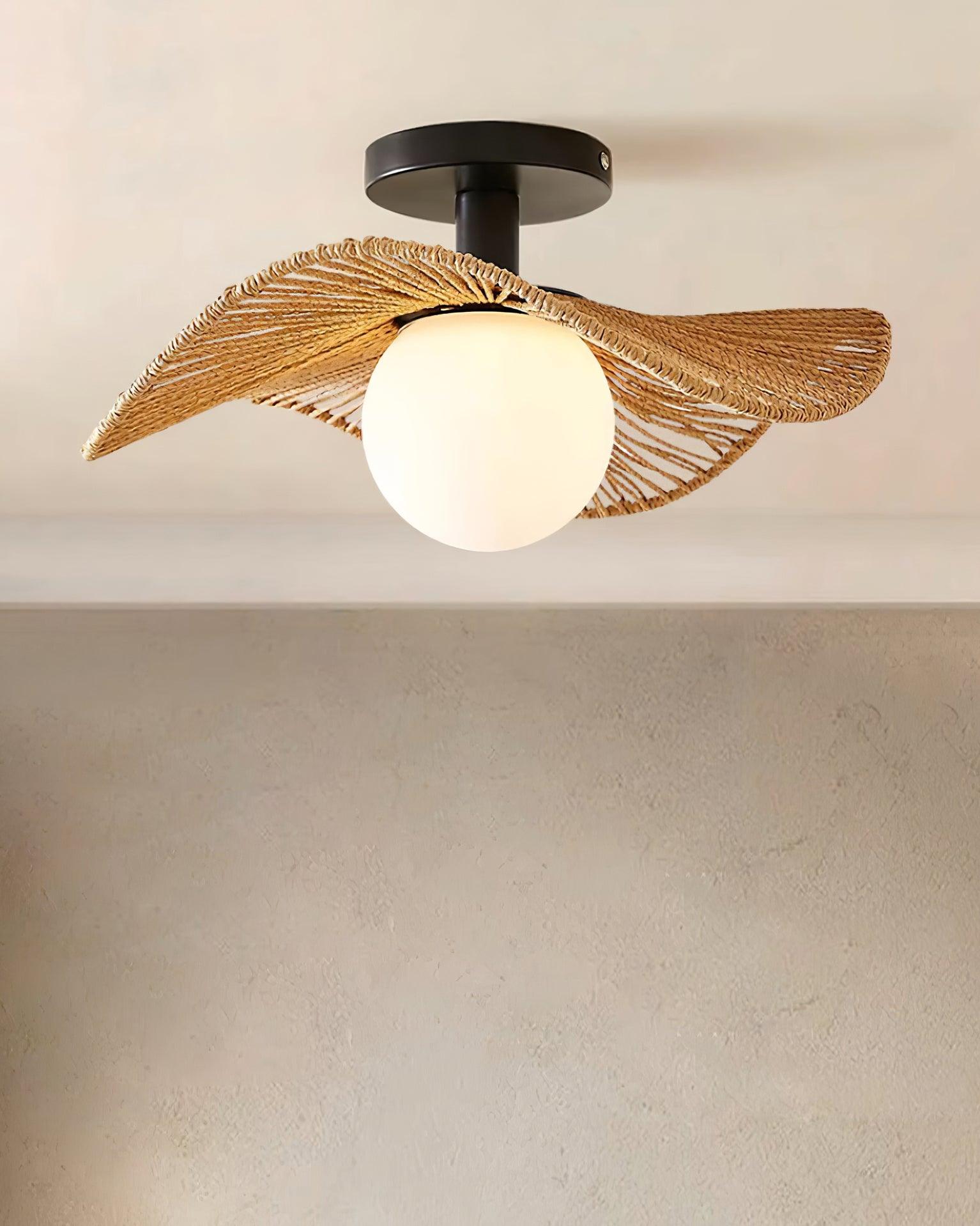 Fynora Gewebt Halb Einbau Decke Licht-Letslighting