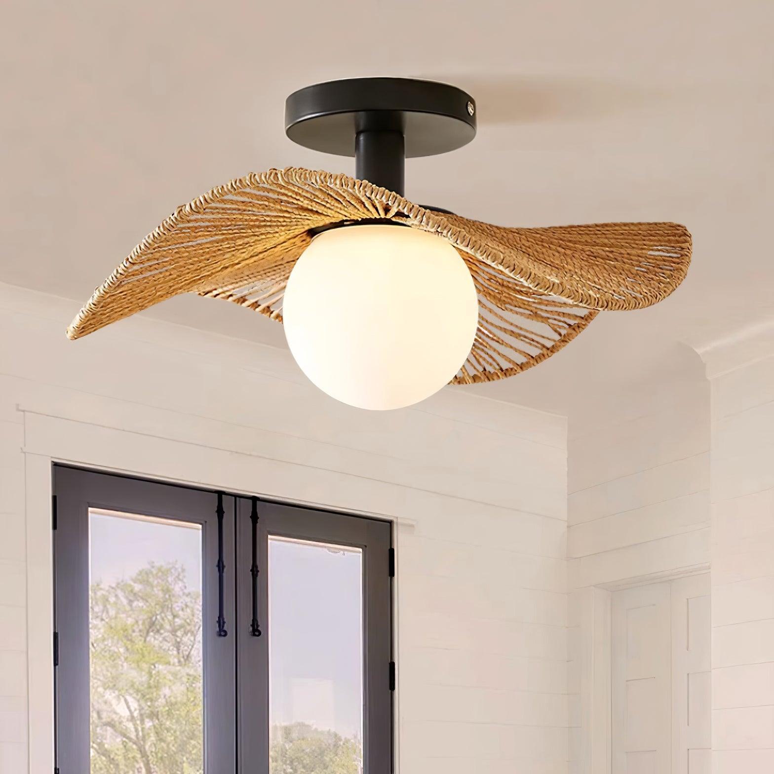 Fynora Gewebt Halb Einbau Decke Licht-Letslighting