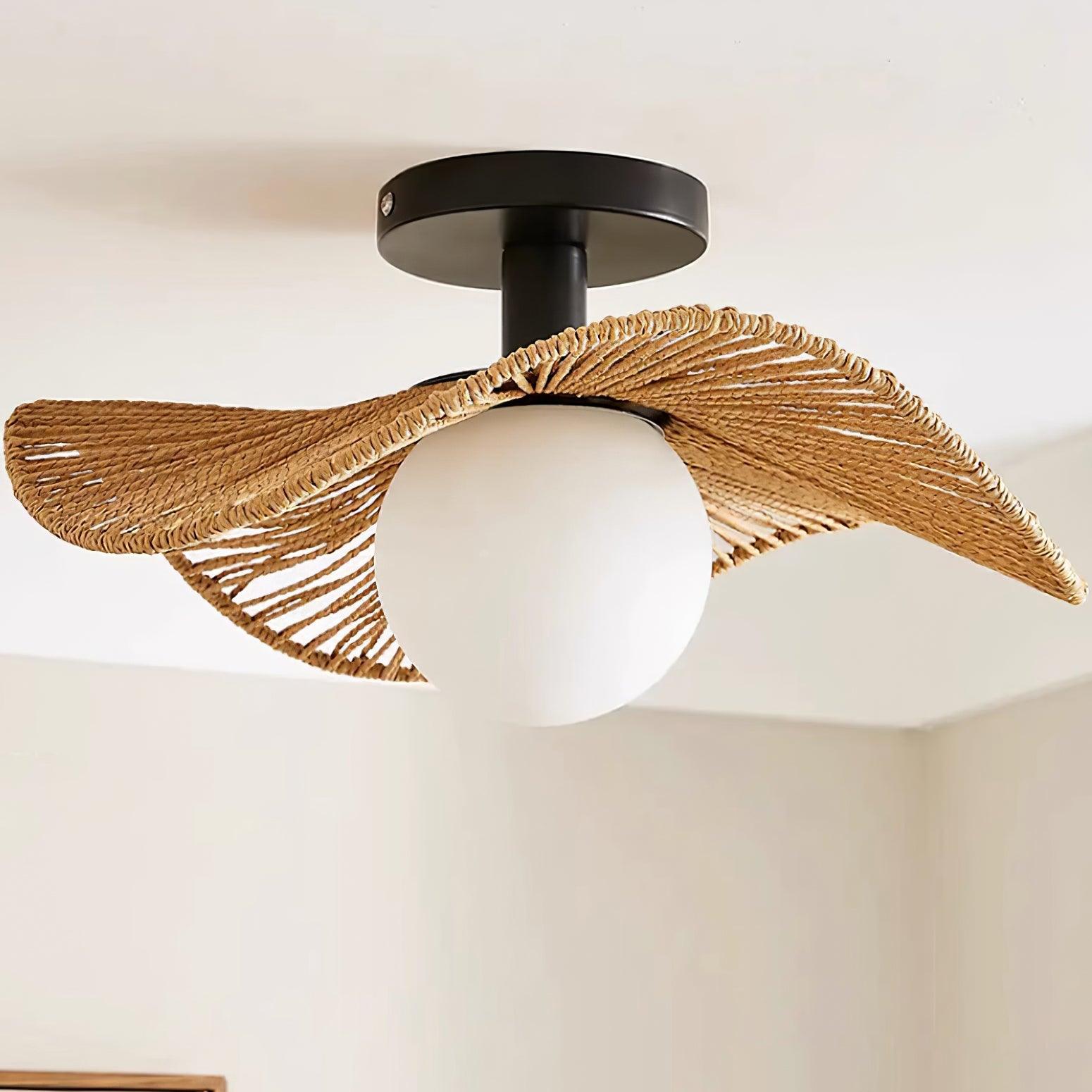 Fynora Gewebt Halb Einbau Decke Licht-Letslighting