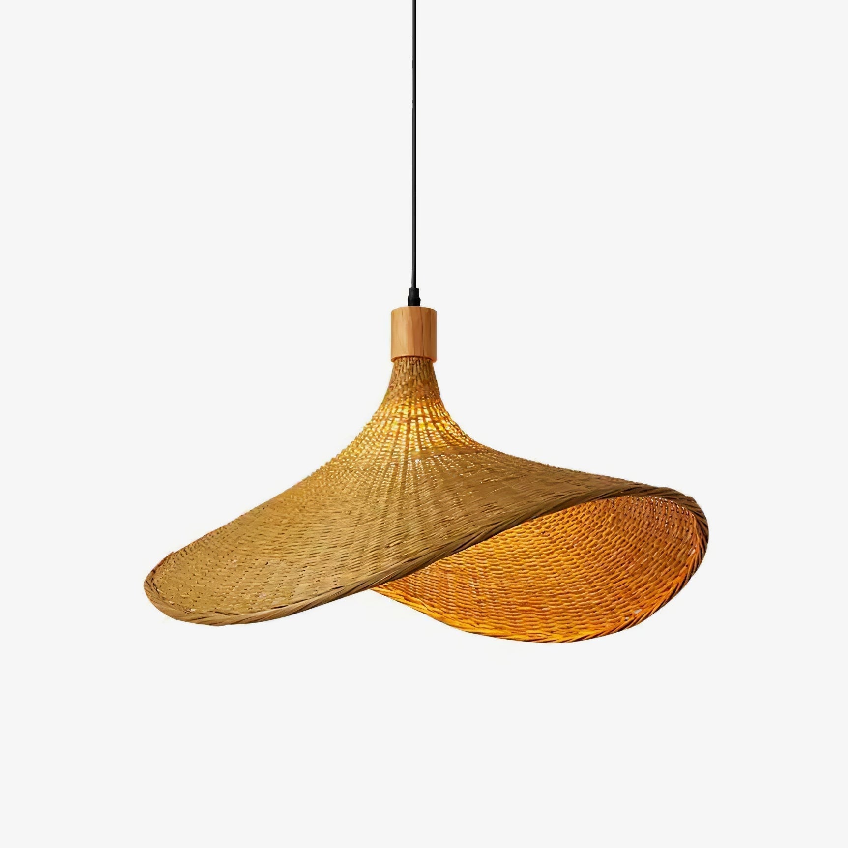 Marona Rattan-Vintage-Pendelleuchte-Letslighting