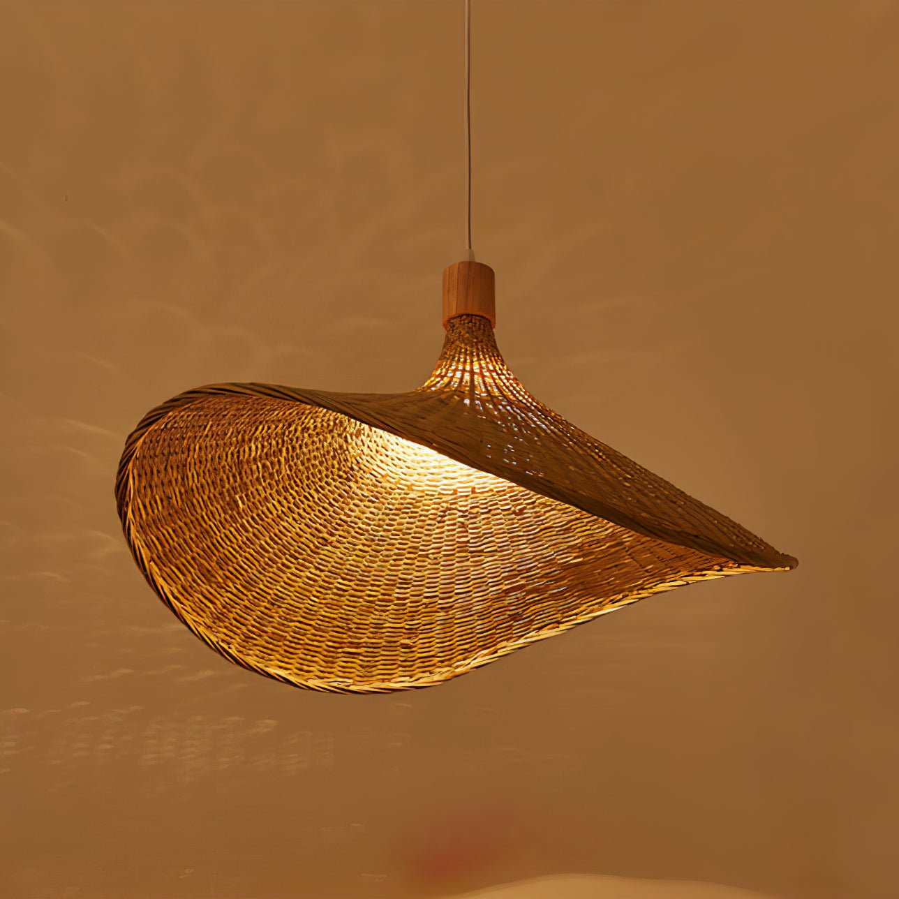 Marona Rattan-Vintage-Pendelleuchte-Letslighting