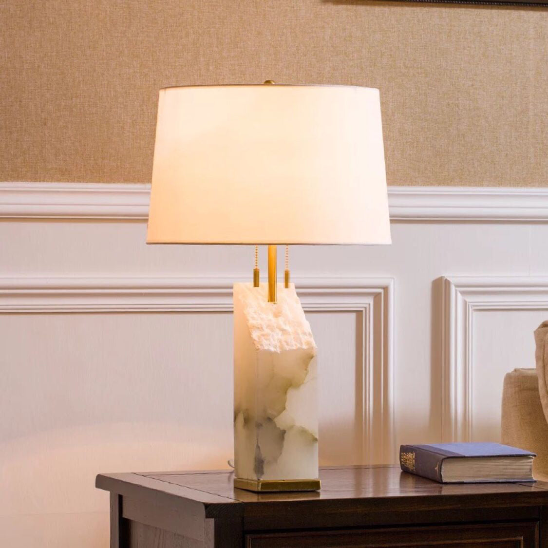 Raw Alabaster Table Lamp - Letslighting
